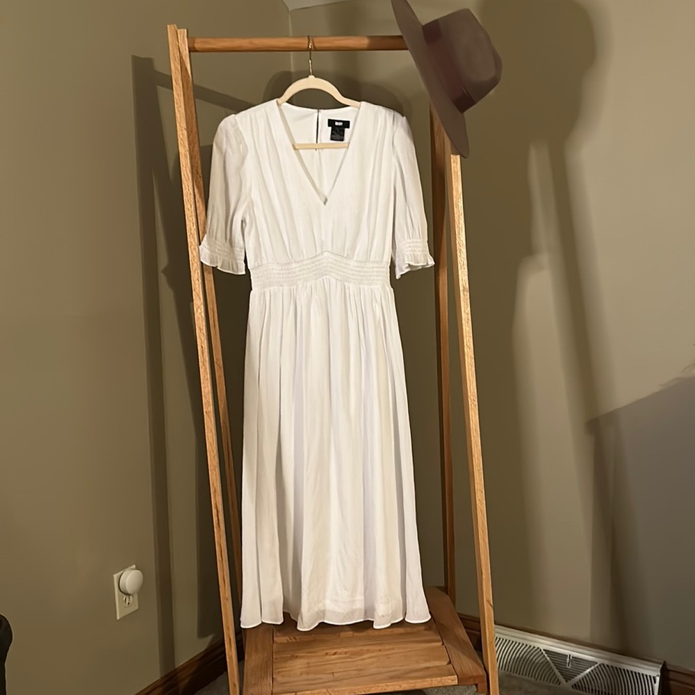 DKNY White Maxi Dress 🧡